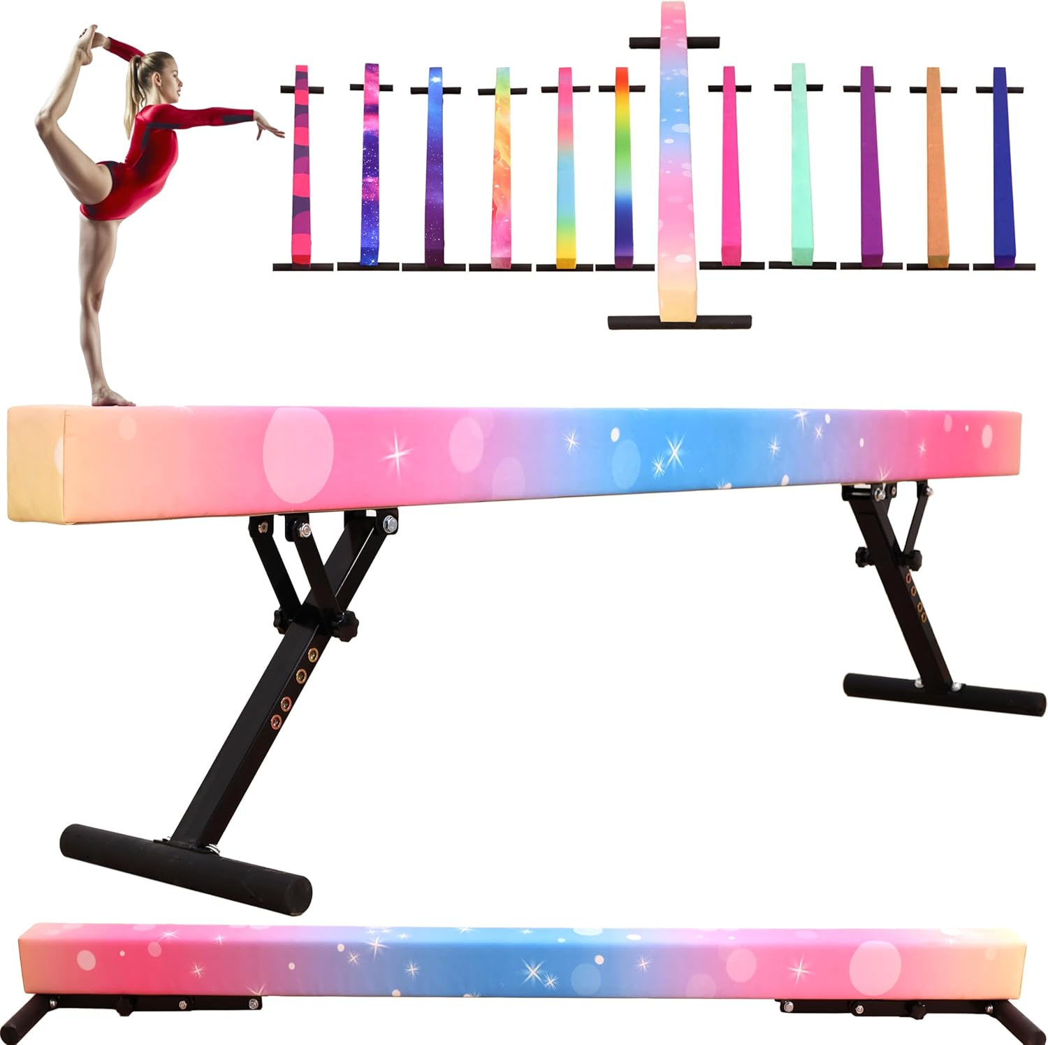Gymnastics Beam Floor - 8 Ft Gymnastic Slant Board Adjustable