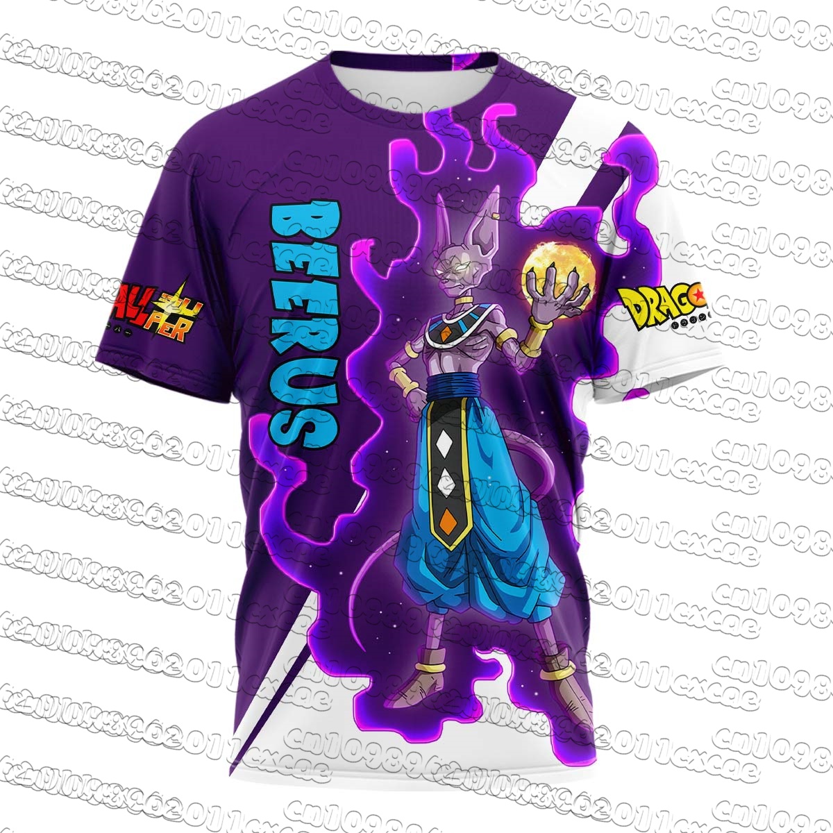 Sports Equipment Resale - Dragon Ball Beerus Men T‑Shirt Summer