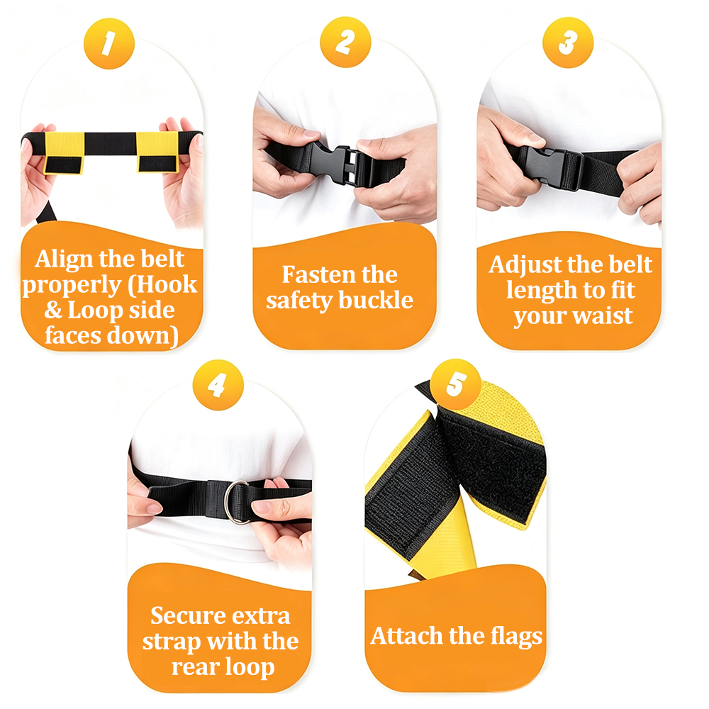 6PCS Flag Football Belts Set A - Sports Equipment Football review and price