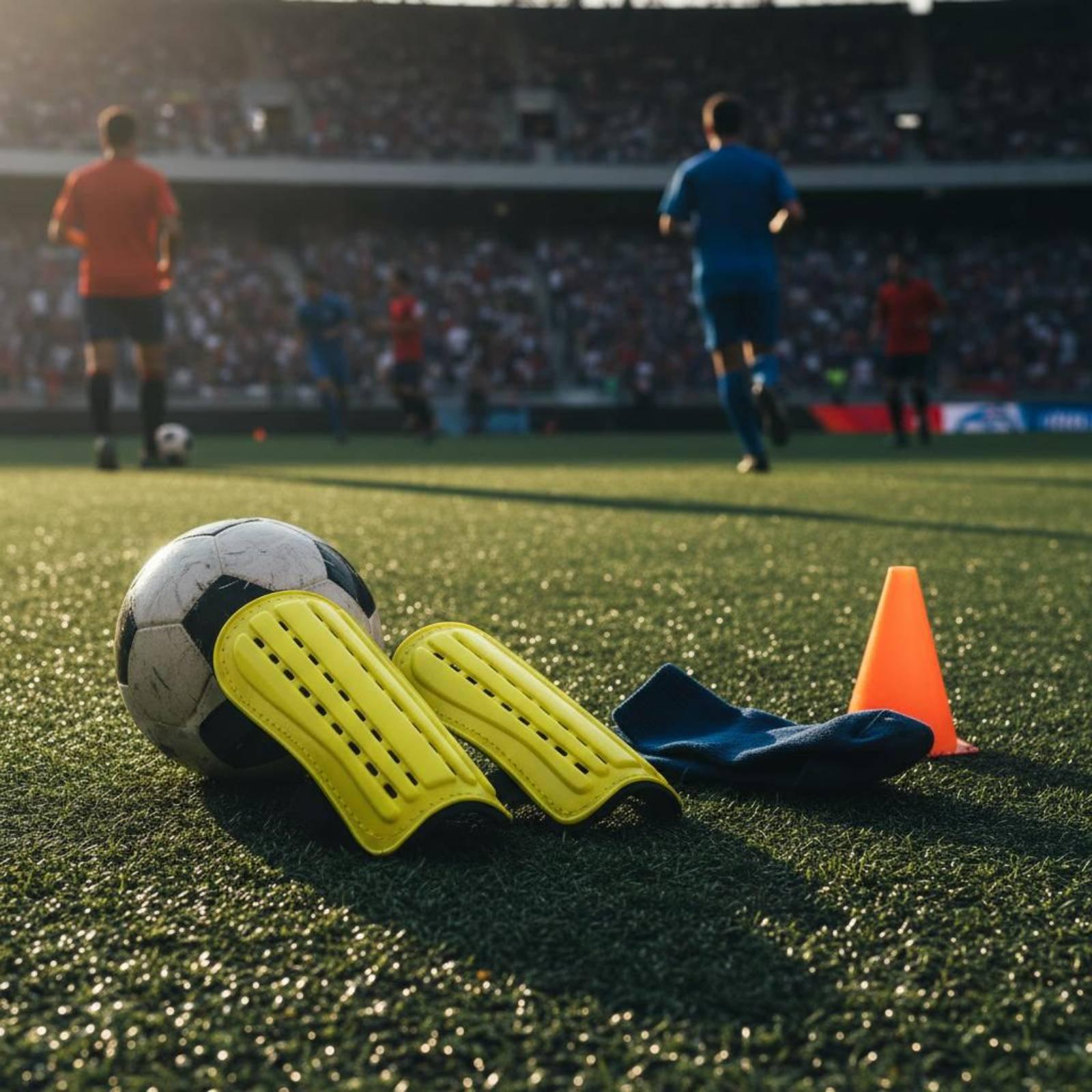 Soccer Shin Guards with Fasten - Sports Equipment Football review and price