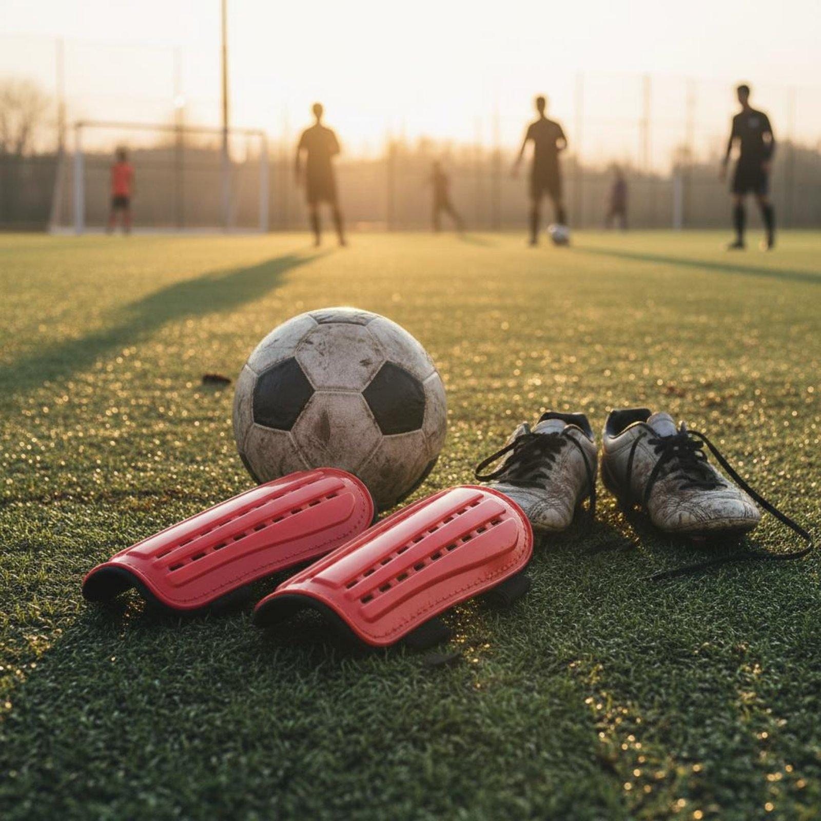 Soccer Shin Guards with Fasten - Sports Equipment Football review and price