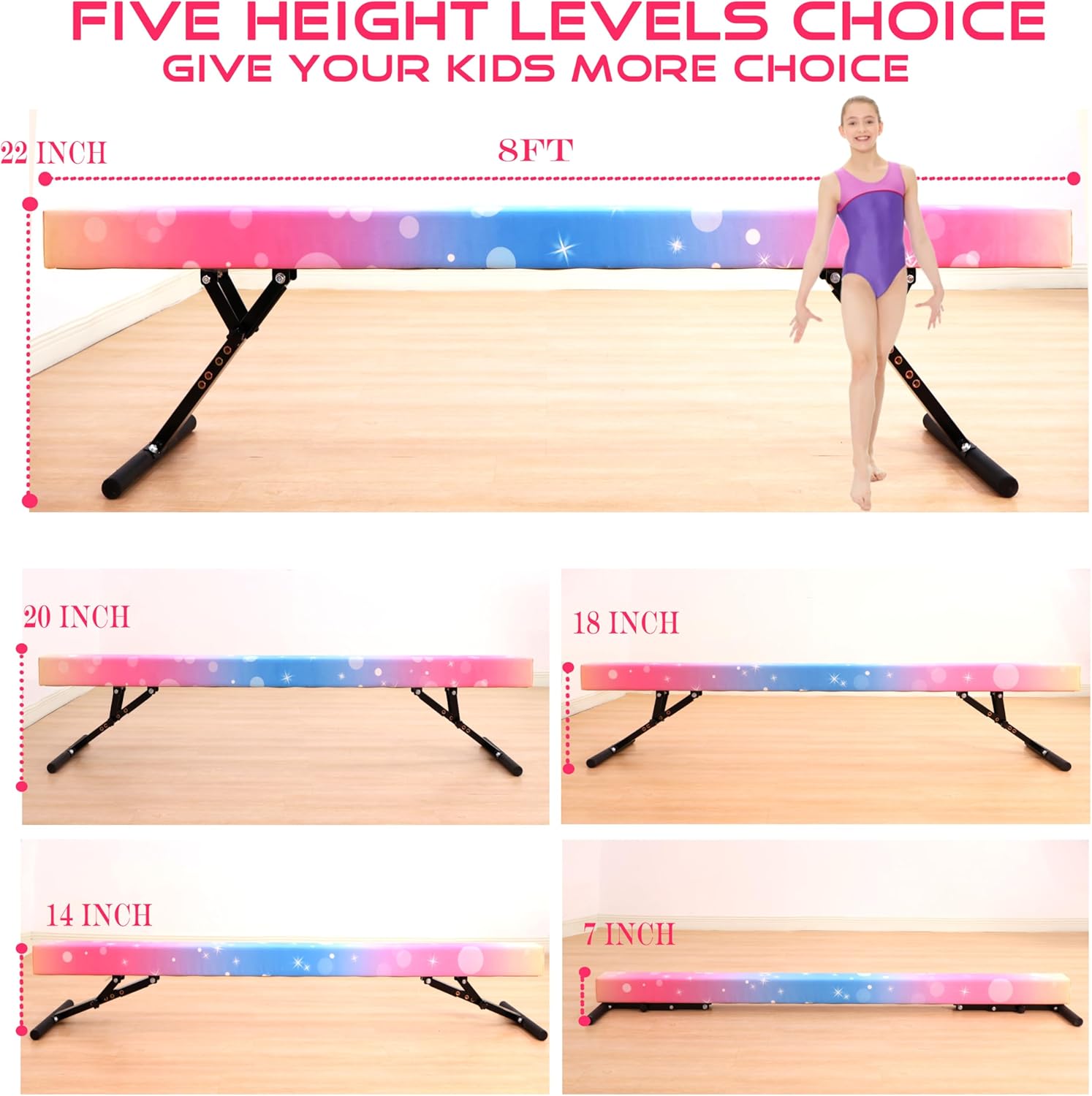 8 Ft Gymnastic Slant Board Adj - Gymnastics Beam Floor review and price