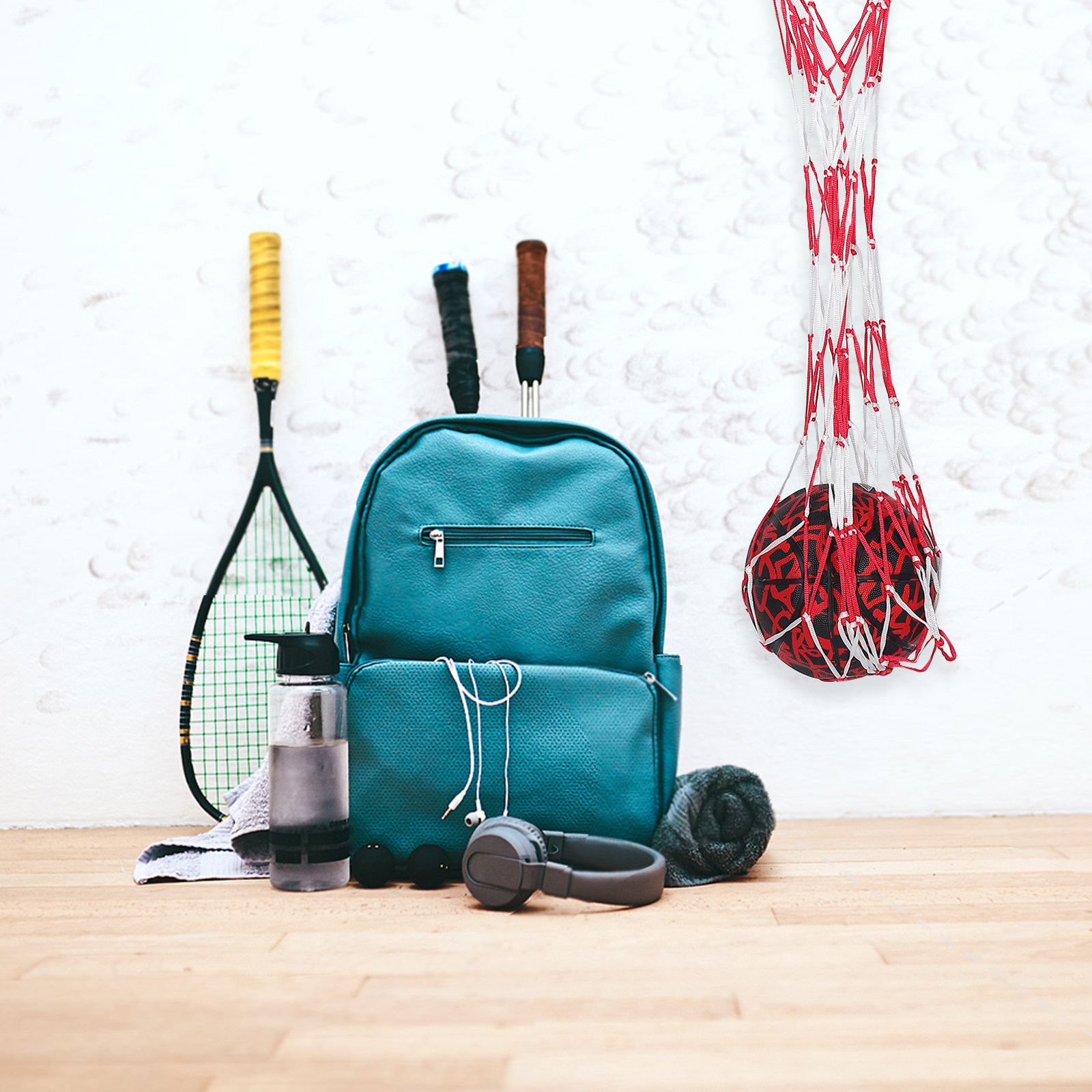 Mesh Ball Storage Bag Portable - Sports Equipment Football review and price