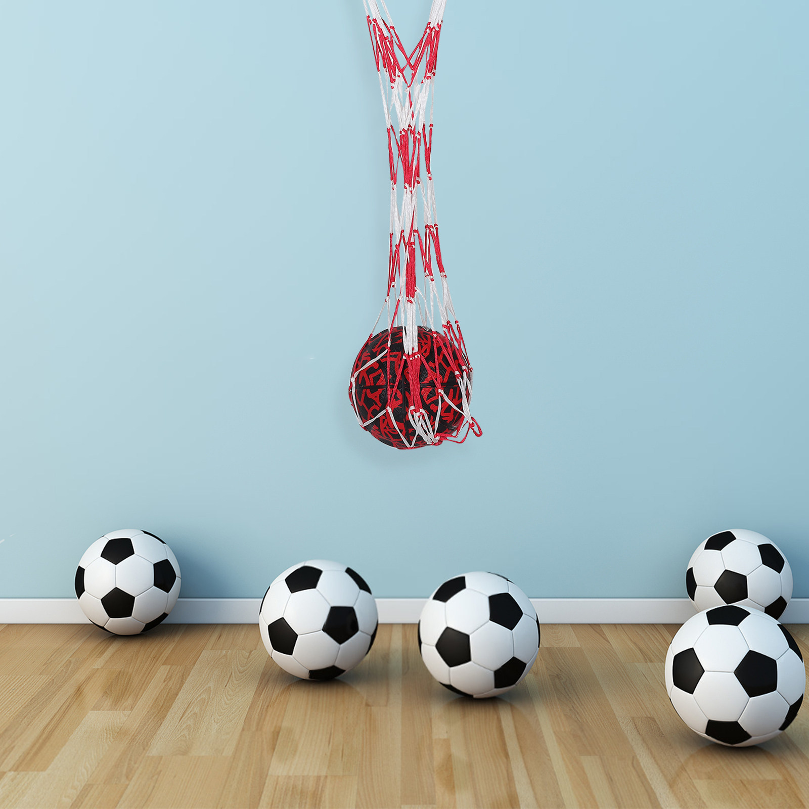 Mesh Ball Storage Bag Portable - Sports Equipment Football review and price