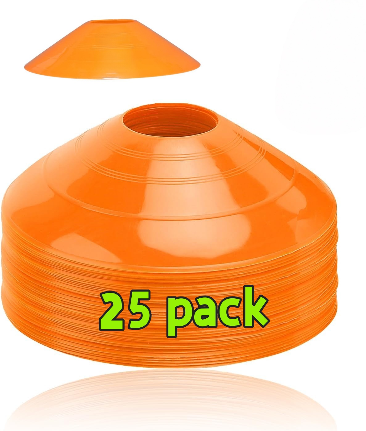 25 Pack football cone plate  f - Sports Equipment Football review and price